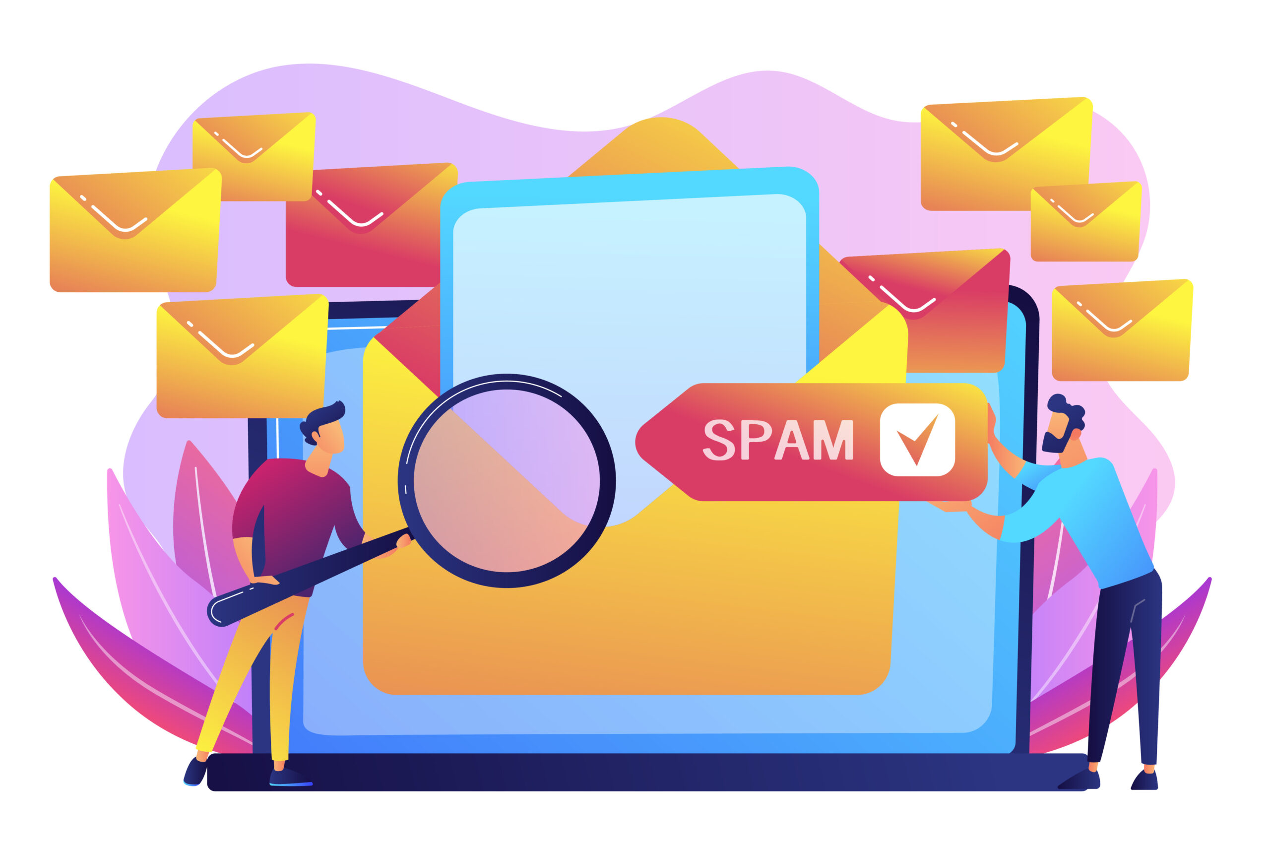 Spam concept vector illustration